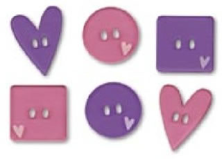 Heidi Grace Designs - Girl Friends Pocket Buttons  (sold in 3's)